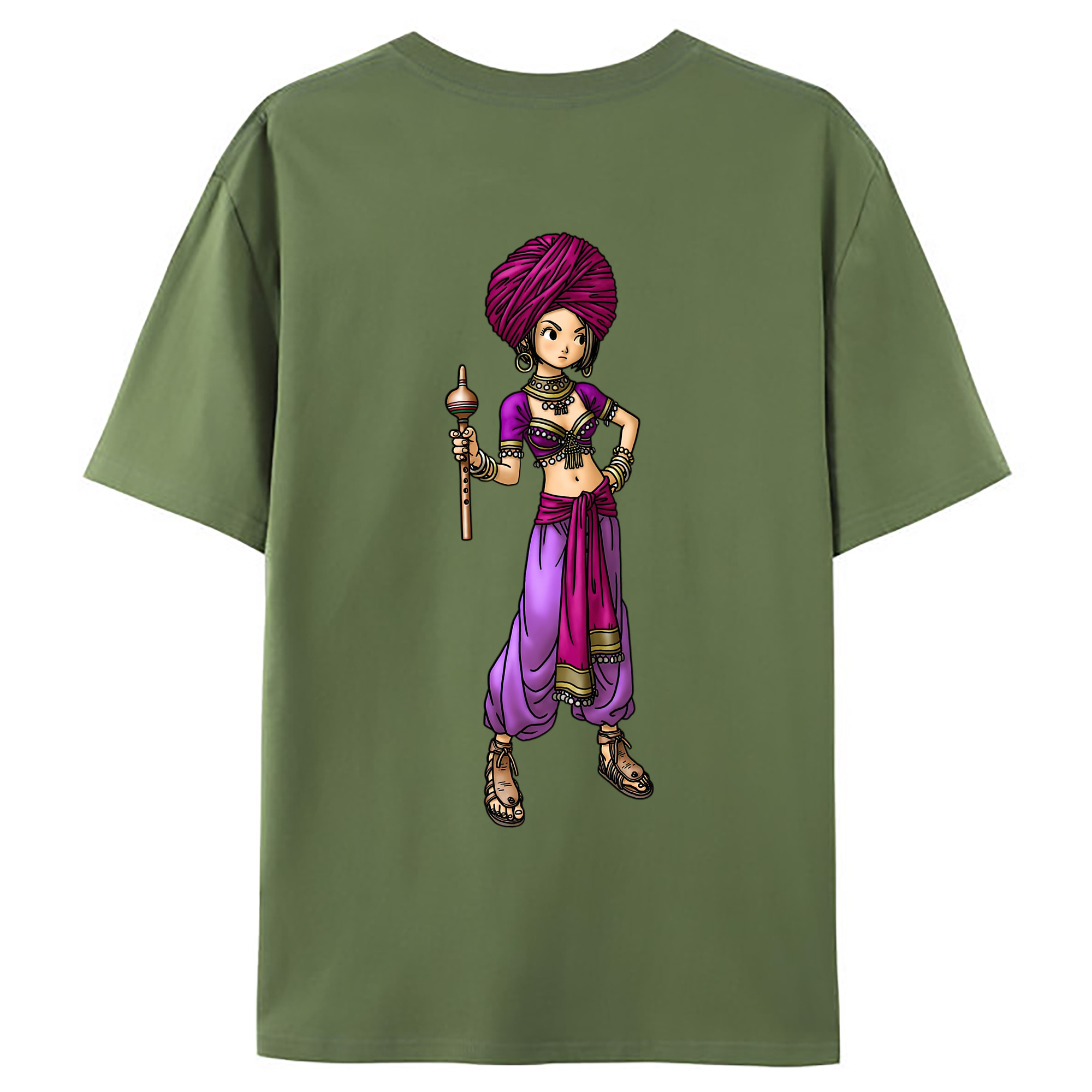 （画像用） ドラゴンクエスト Doragon Kuesuto Dragon Quest 綿100％ メンズ半袖Tシャツ（バックプリント） 通気性